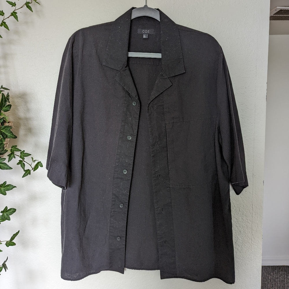 COS Camp Collar Linen Shirt
